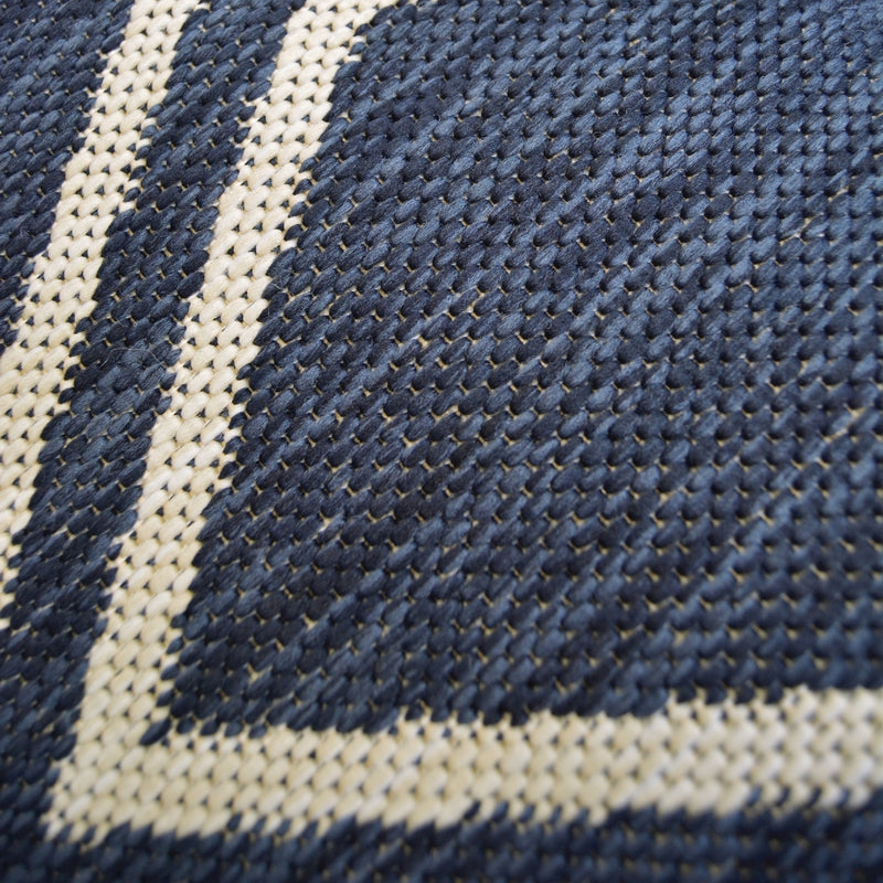 Lewis's Home Compass Diamond Flatweave Indoor & Outdoor Rugs - Navy