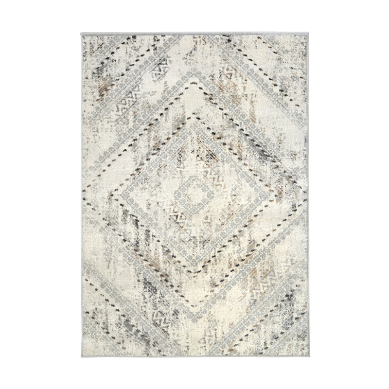 Lewis's Home Abstract Square  Rugs - Grey