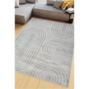 Lewis's Home Abstract Oval Arcs Rugs - Grey