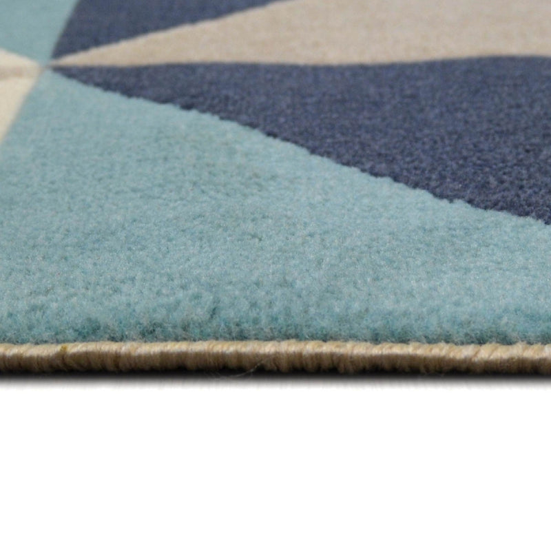 Lewis's Home Creation Geo Rugs - Blue & Navy Blue