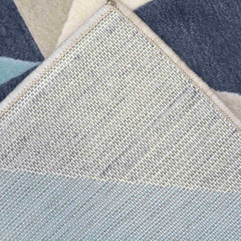 Lewis's Home Creation Geo Rugs - Blue & Navy Blue