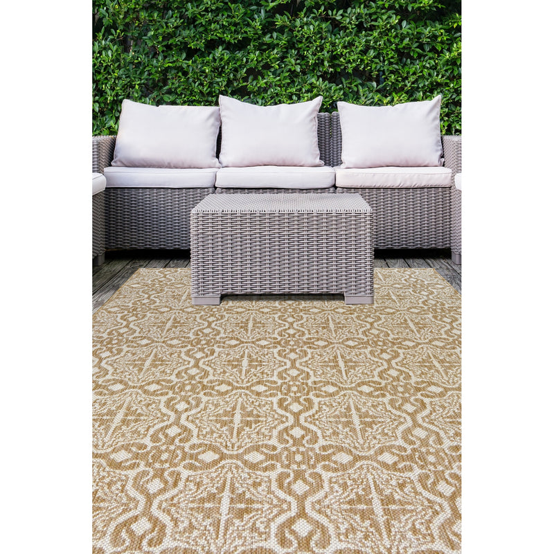 Lewis's Home Compass Victorian Flatweave Indoor & Outdoor Rugs - Natural