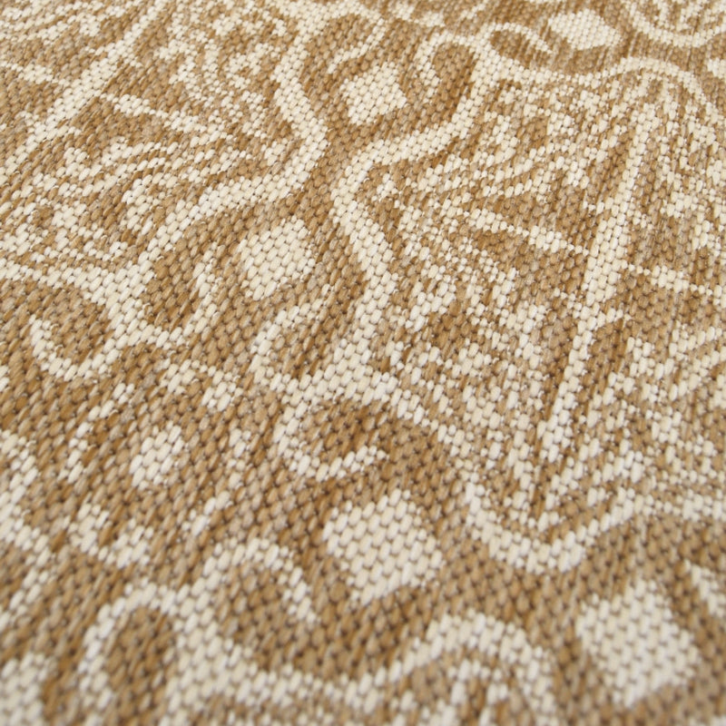 Lewis's Home Compass Victorian Flatweave Indoor & Outdoor Rugs - Natural