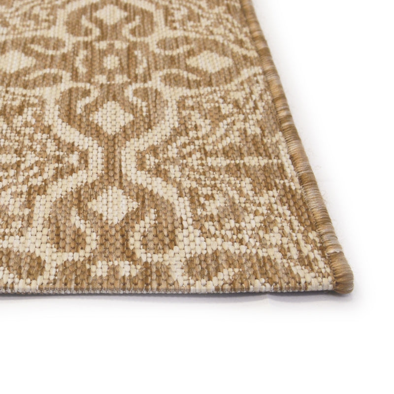 Lewis's Home Compass Victorian Flatweave Indoor & Outdoor Rugs - Natural