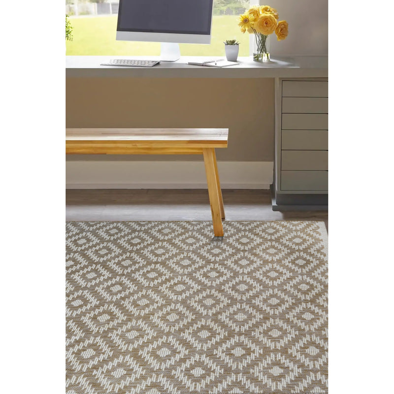 Lewis's Home Compass Indoor and Outdoor Flatweave Rugs - Natural Brown