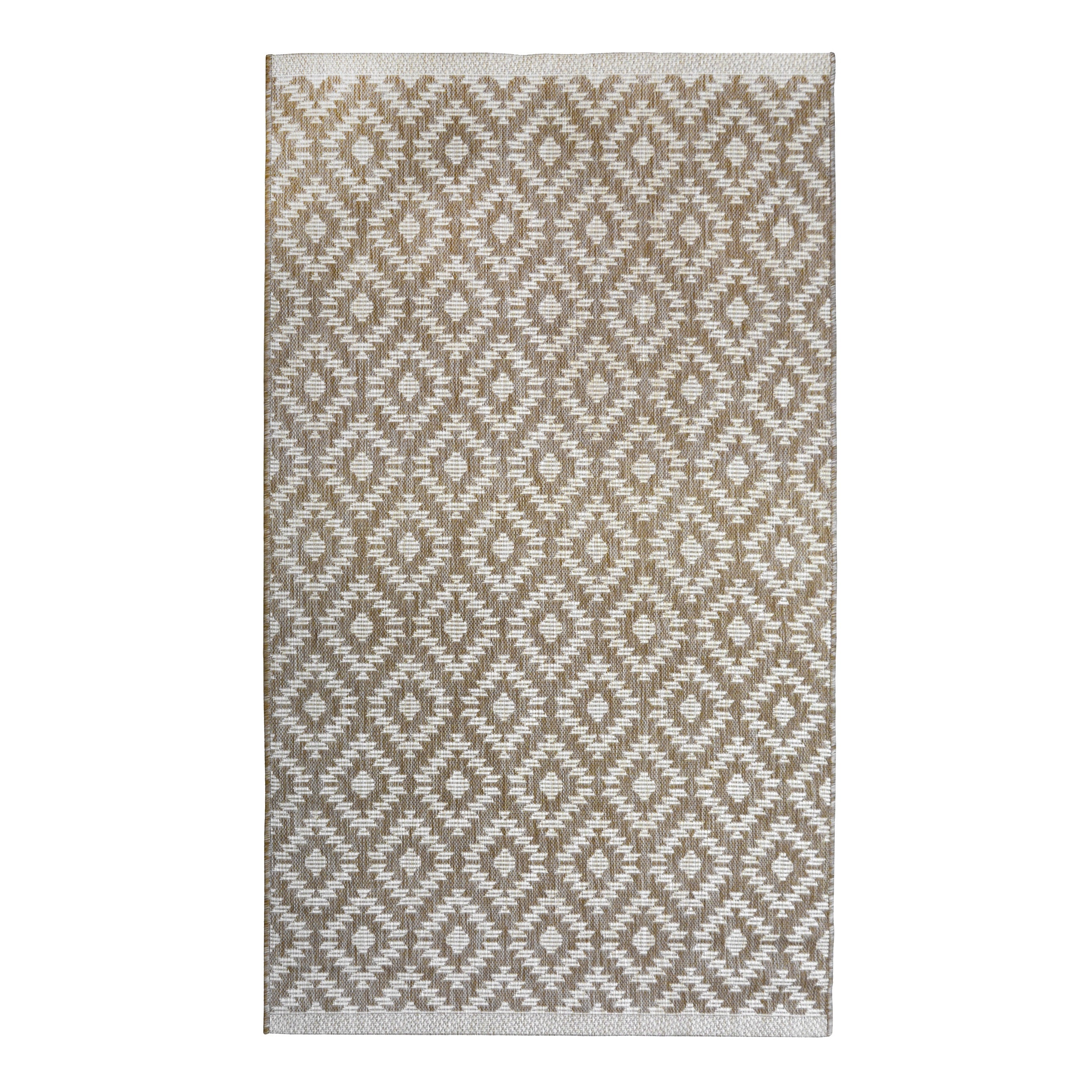 Lewis's Home Compass Indoor and Outdoor Flatweave Rugs - Natural Brown
