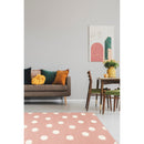 Lewis's Home Maestro Dotty Rugs - Blush Pink