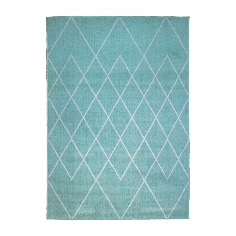 Lewis's Home Maestro Diamond Rugs - Teal Green
