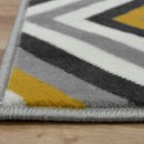 Lewis's Home Maestro Diamond Rugs - Grey & Yellow