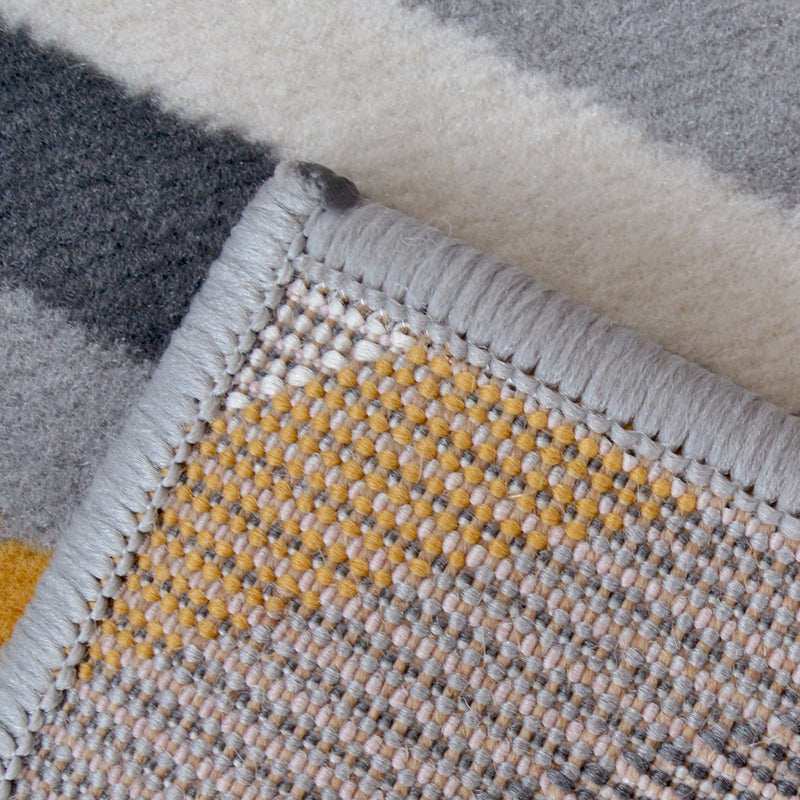 Lewis's Home Maestro Diamond Rugs - Grey & Yellow