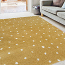 Lewis's Home Maestro Dots Rugs - Ochre Yellow