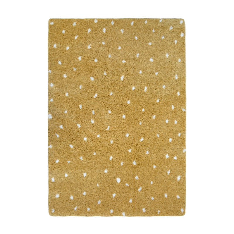 Lewis's Home Maestro Dots Rugs - Ochre Yellow