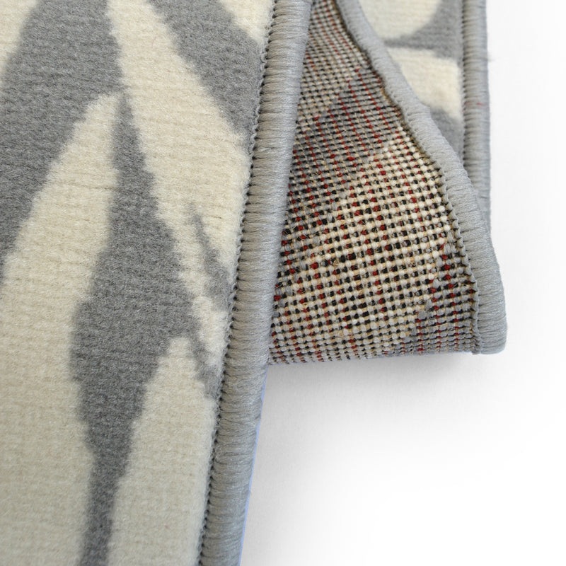 Lewis's Home Maestro Leaf Rugs - Grey