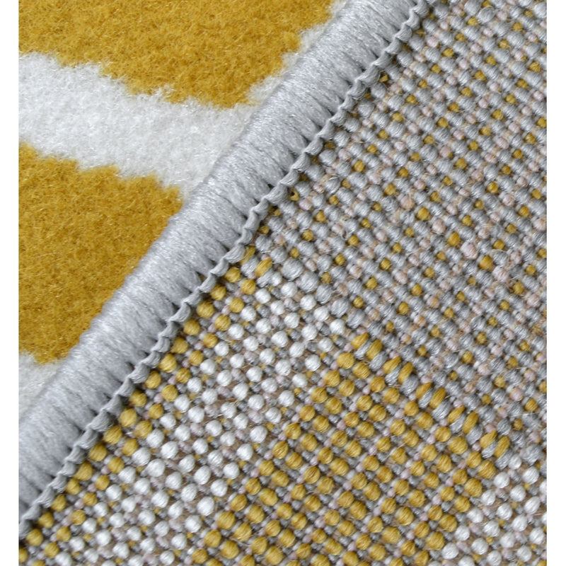 Lewis's Home Maestro Labyrinth Rugs - Ochre Yellow
