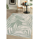 Lewis's Home Maestro Leaf Rugs - Sage Green