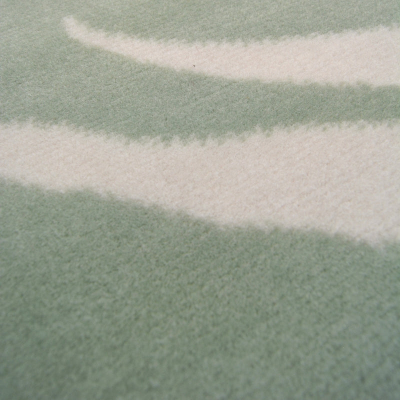 Lewis's Home Maestro Leaf Rugs - Sage Green
