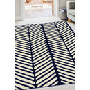 Lewis's Home Maestro Herringbone Rugs - Navy