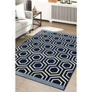 Lewis's Home Maestro Labyrinth Rugs - Navy