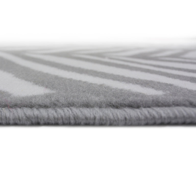 Lewis's Home Maestro Herringbone Rugs - Silver