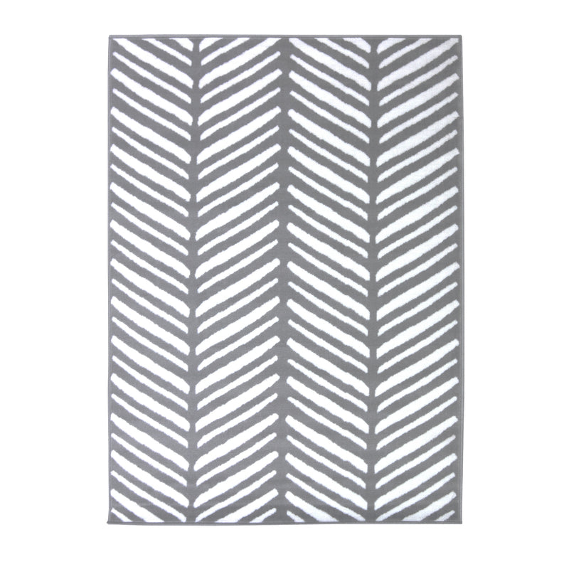 Lewis's Home Maestro Herringbone Rugs - Silver