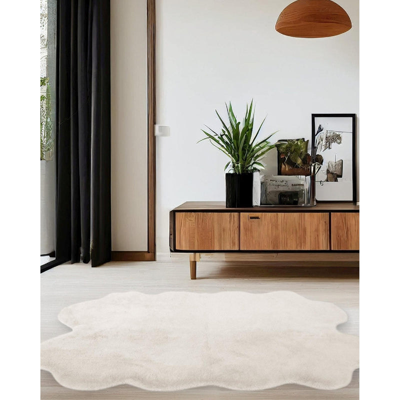 Lewis's Home Luxury Faux Fur Rugs - Ivory Cream