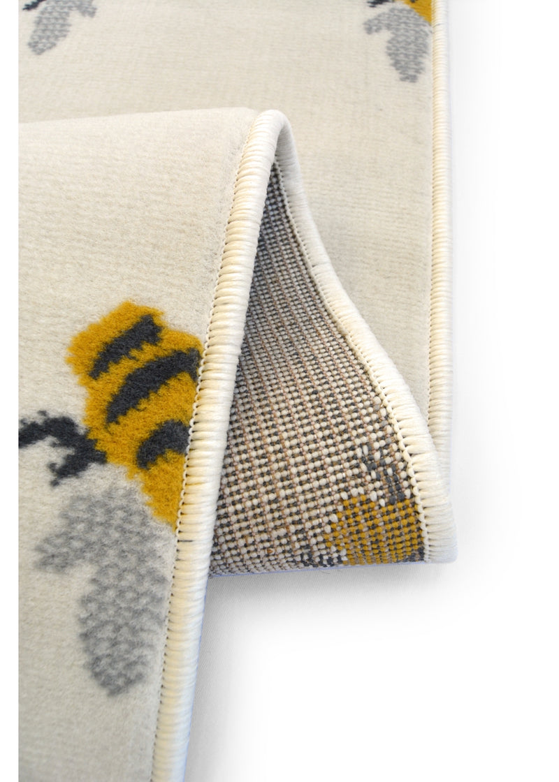Lewis's Home Maestro Busy Bee Rugs - Cream