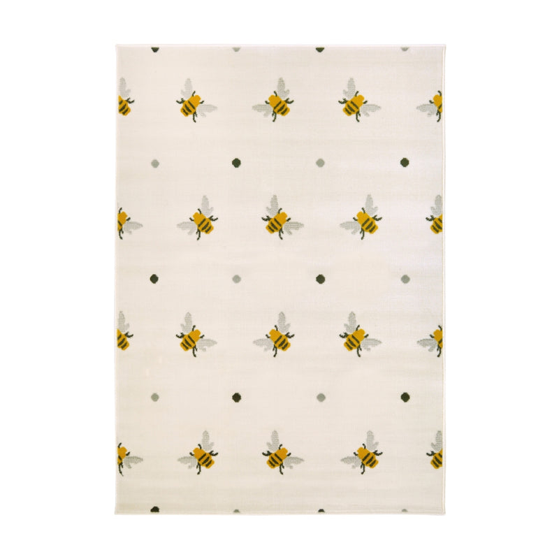 Lewis's Home Maestro Busy Bee Rugs - Cream