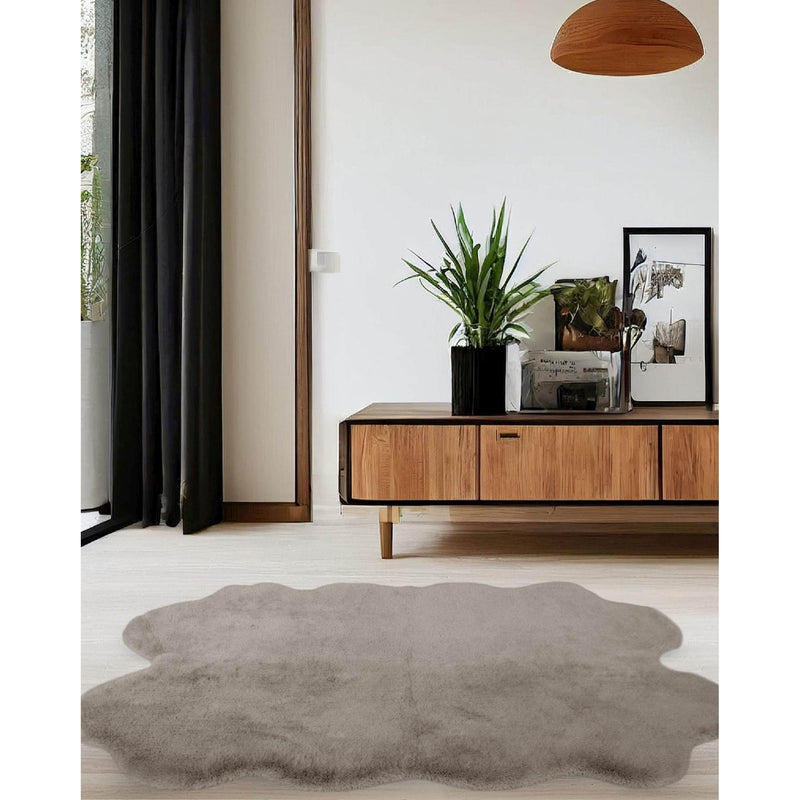 Lewis's Home Luxury Faux Fur Rugs - Natural Brown
