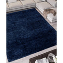 Lewis's Home Lagom Supersoft Plain Rugs - Navy Blue