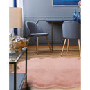 Lewis's Home Luxury Faux Fur Rugs - Blush Pink