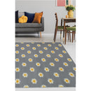 Lewis's Home Maestro Daisy Rugs - Grey