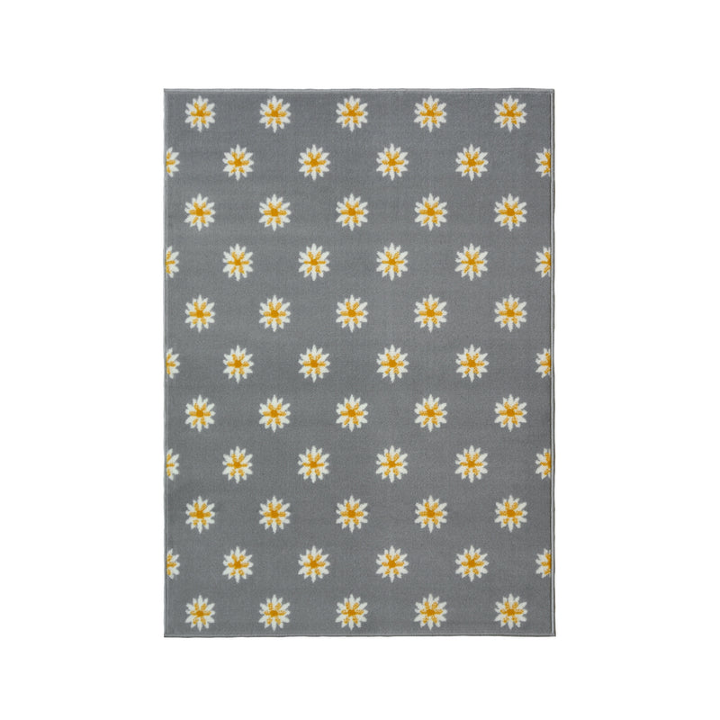Lewis's Home Maestro Daisy Rugs - Grey