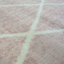 Lewis's Home Maestro Diamond Rugs - Blush Pink