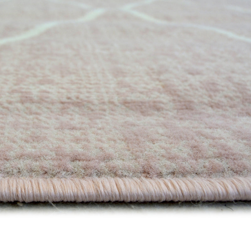 Lewis's Home Maestro Diamond Rugs - Blush Pink