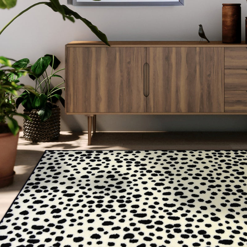 Lewis's Home Maestro Dalmation Rugs - Black & White