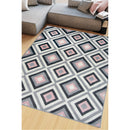 Lewis's Home Maestro Diamond Rugs - Blue & Pink