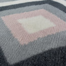 Lewis's Home Maestro Diamond Rugs - Blue & Pink