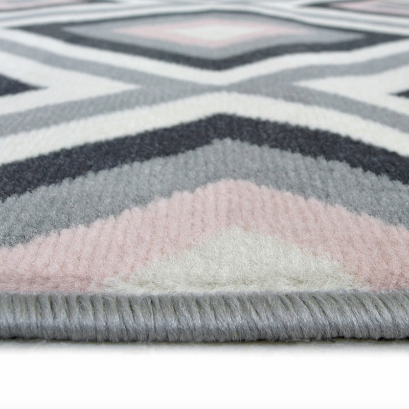Lewis's Home Maestro Diamond Rugs - Blue & Pink