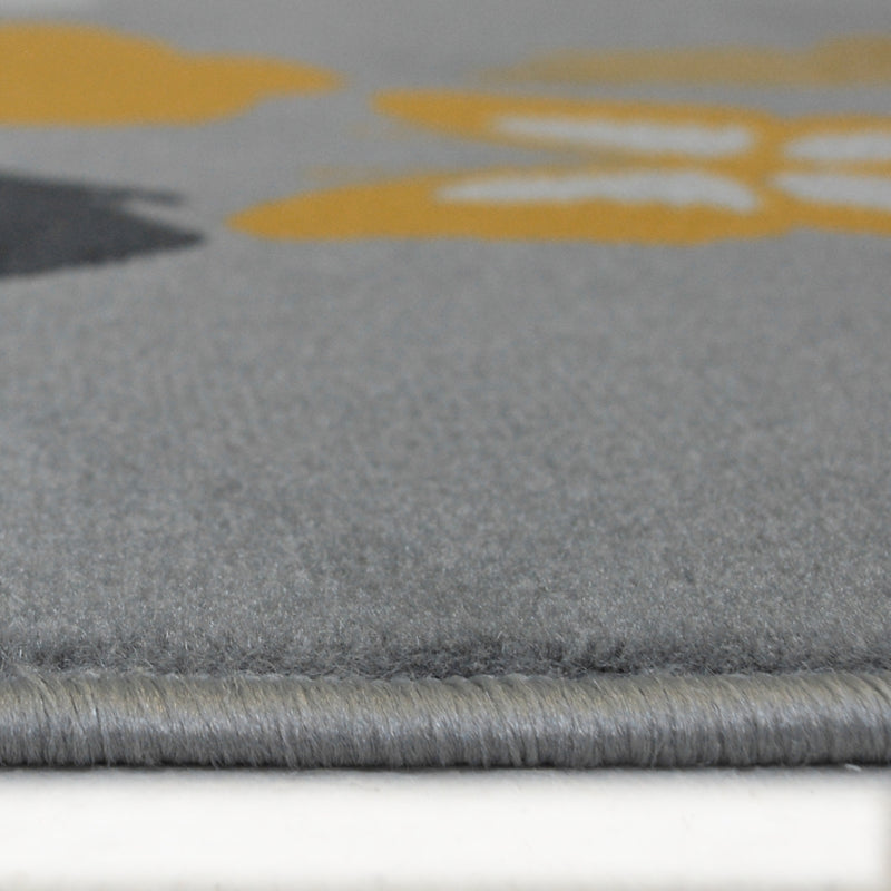 Lewis's Home Maestro Butterfly Rugs - Yellow & Grey