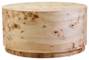 Mota Burl Wood Design Round Coffee Table
