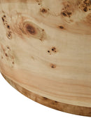 Mota Burl Wood Design Round Coffee Table