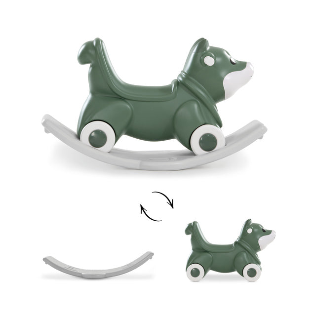 Hauck 1st Rocker Wheeler - Fox Green