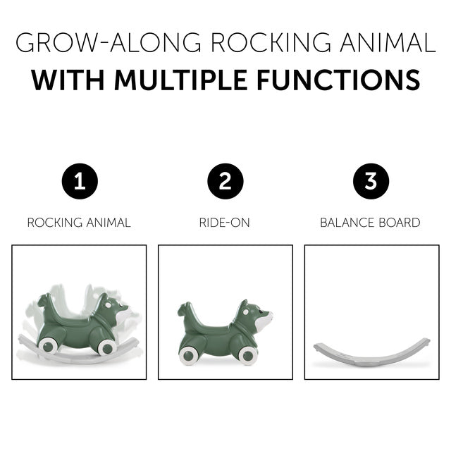Hauck 1st Rocker Wheeler - Fox Green