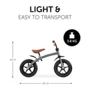 Hauck E Z Rider 12 Balance Bike - Matt Grey