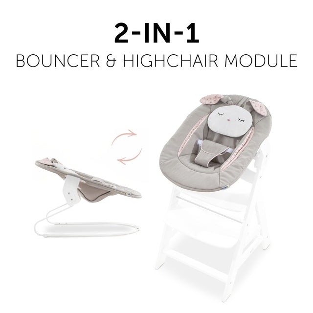 Hauck Alpha Bouncer 2 in 1 - Powder Bunny - Beige Bloom