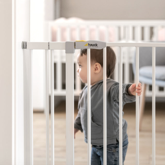 Hauck Open N Stop Safety Gate + 21cm Extension - White