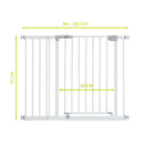 Hauck Open N Stop Safety Gate + 21cm Extension - White