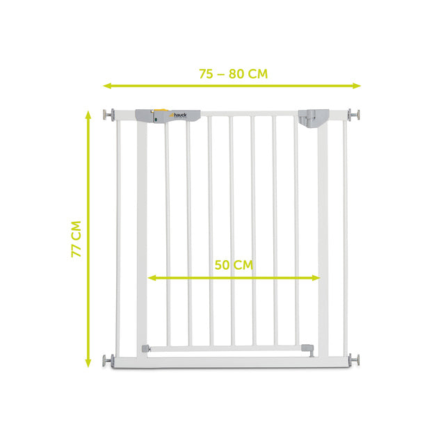 Hauck Autoclose N Stop Safety Gate - White