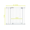 Hauck Open N Stop Safety Gate + 9cm Extension - White