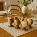 Marmore Set Of Six Onyx Shot or Liqueur Glasses